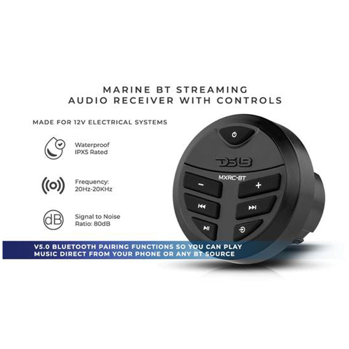 DS18 Hydro Marine & Power Sport Head Unit Bluetooth Remote Control MXRC-BT