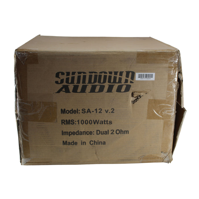 Sundown Audio SA Series 12" Dual 2-Ohm VC Subwoofer 2000 Watt Peak OPEN BOX