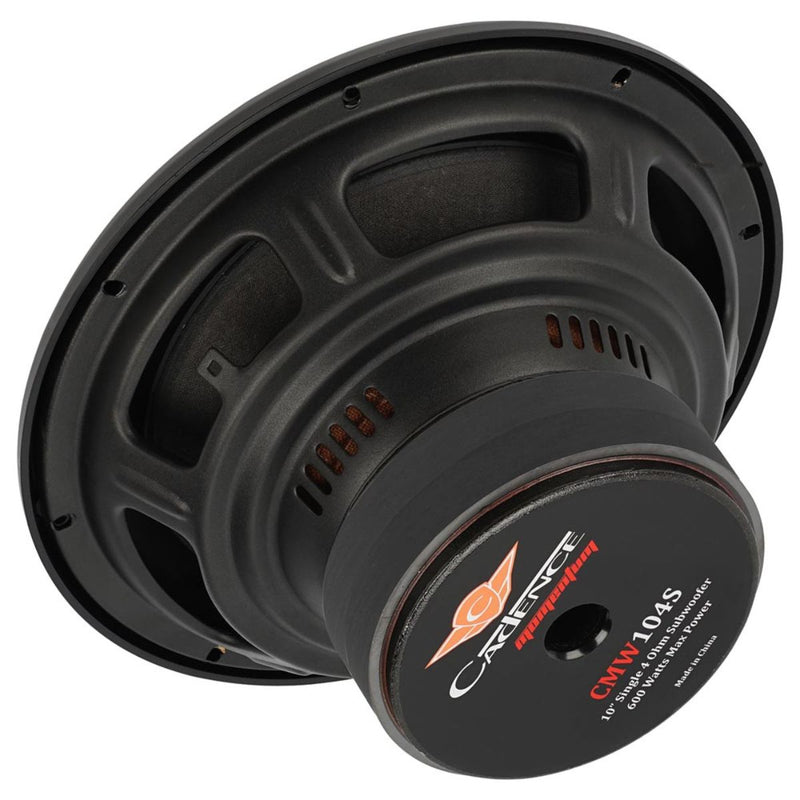 Cadence Pro Car Audio 10" 350 Watt RMS 4-Ohm Dual Voice Coil Subwoofer CMW104D