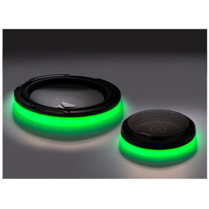Kicker KLSR 6.5-Inch Weather Proof LED Lighted Speaker Ring, Pair, 50KLSR65