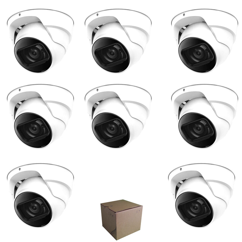 8 x Dauha OEM 5MP IR In/Outdoor Eyeball 2.7-12mm Lens CCTV Security Camera CVI
