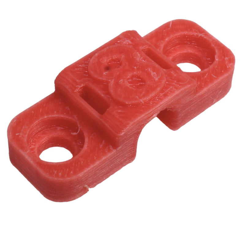 8 Gauge Cable Management Wire Comb Single Slot Can Use w/ Cable Tie Red/Black