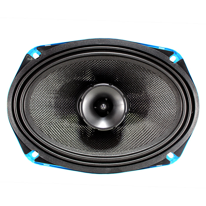 Motorcycle/Marine 6x9" Hybrid Coax 100W RMS Midrange Galeforce F1 Speakers Pair