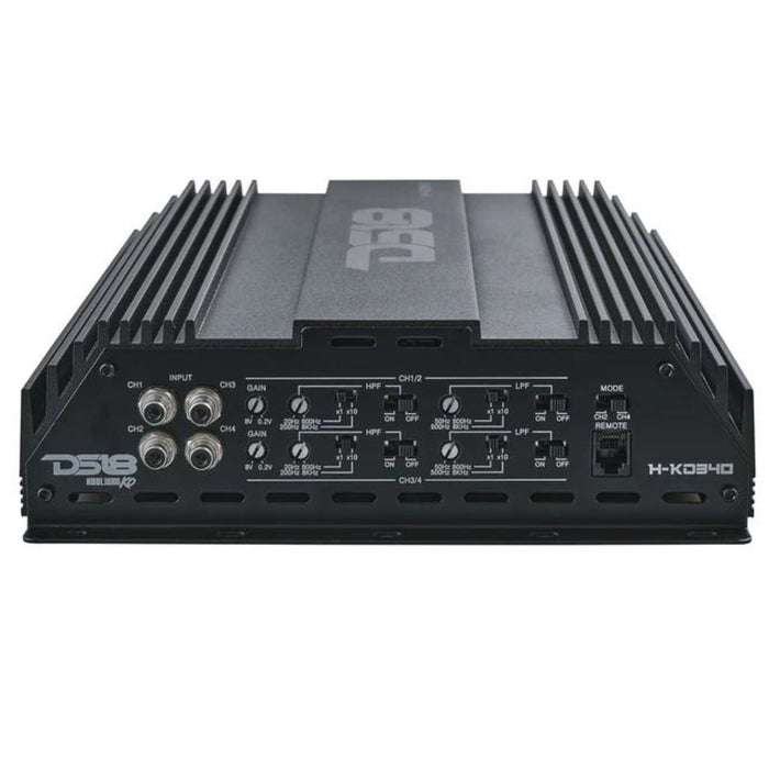 DS18 Hooligan Full Range 4-Channel 2000 Watt Class D Amplifier H-KO340