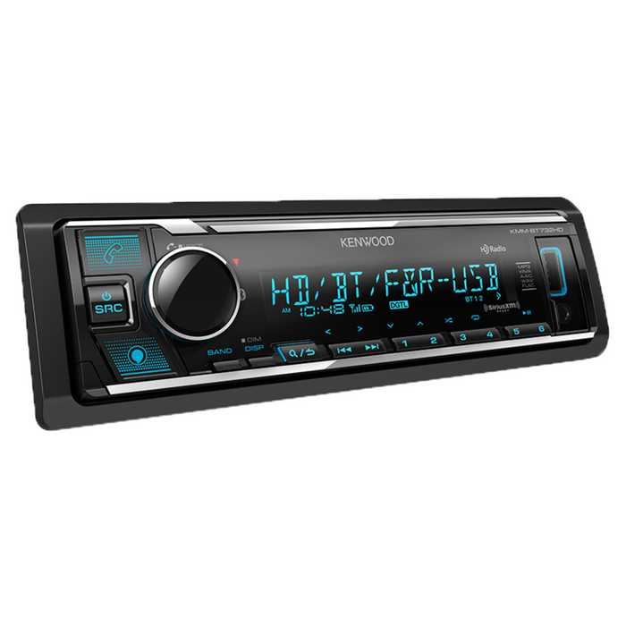 Kenwood Bluetooth Car Stereo KMM-BT732HD Plus SiriusXM Tuner Kit SXW300V1