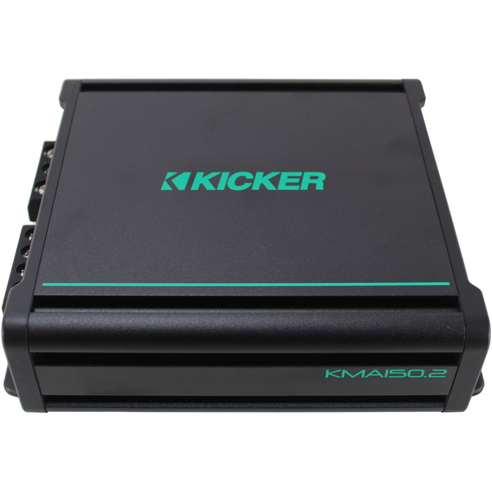 Kicker KMA Series 150W RMS 2-Ch Class A/B Full-Range Marine Amplifier / 48KMA1502