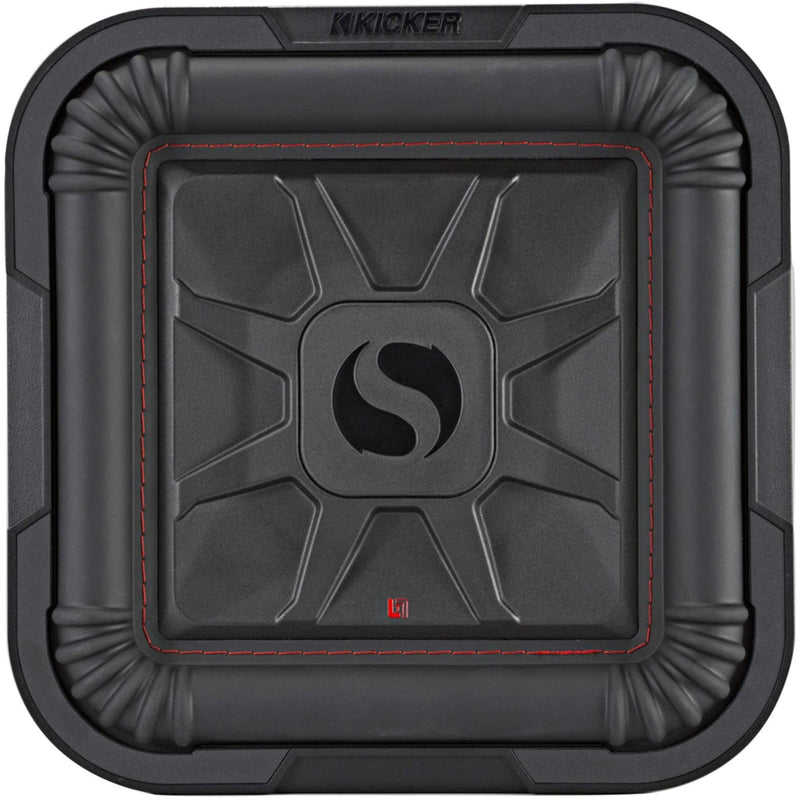 Kicker 10" 1000W Peak Dual 2 Ohm L7T Shallow-Mount Solo-Baric Subwoofer 46L7T102