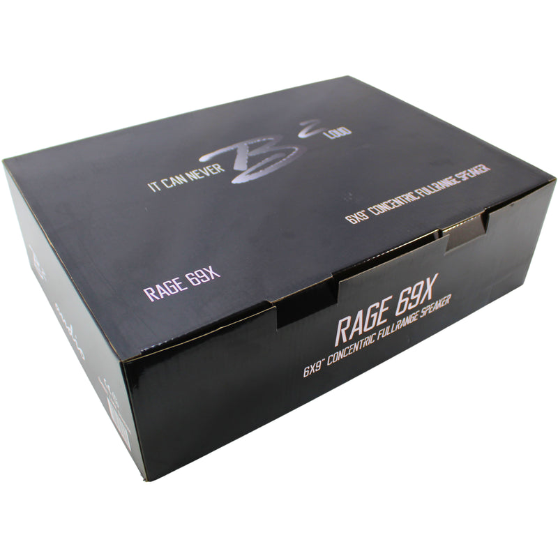 B2 Audio RAGE69X 6x9" 4-Ohm 100W RMS Coaxial Speakers Pair - RAGE Series
