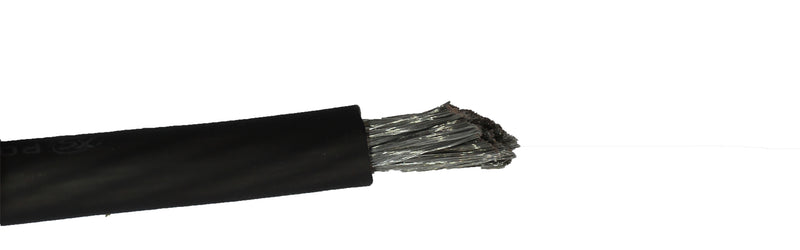 XS Power 4 AWG 100% OFC XS Flex Power/Ground Wire Black Lot Cut By The Foot
