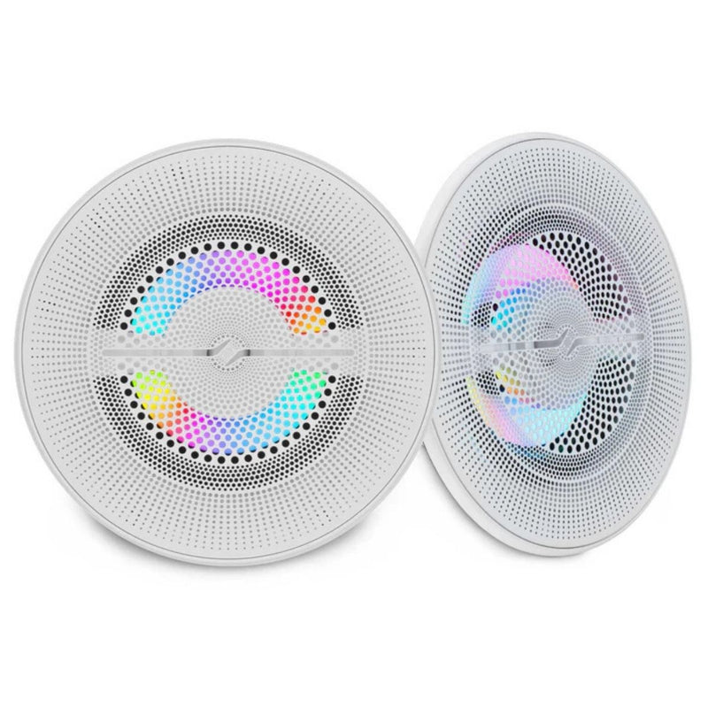 8" 175 W RMS 4-Ohm Marine Coaxial Speakers w Digital LED Ring NXL-LXY8 (Pair)