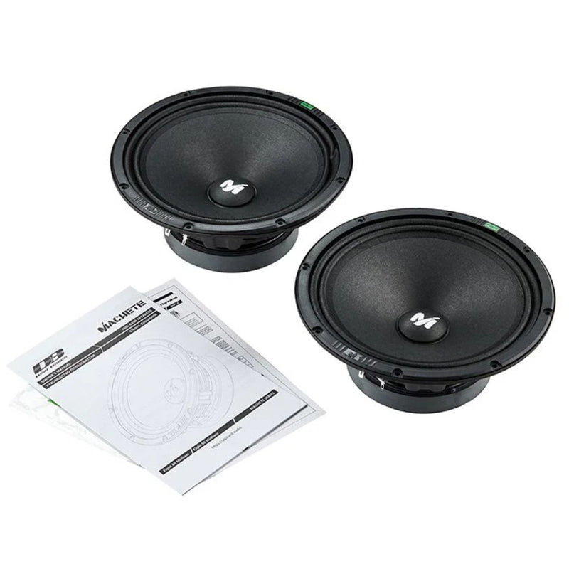 Deaf Bonce 8" Midbass 170W RMS 4-Ohm Machete Pro Car Audio Speakers Pair