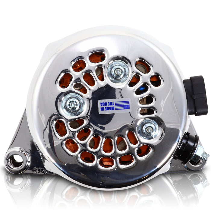 Mechman S-Series 240 Amp Chrome Alternator For 2005 - 2007 6.0L C5/C6 Corvette