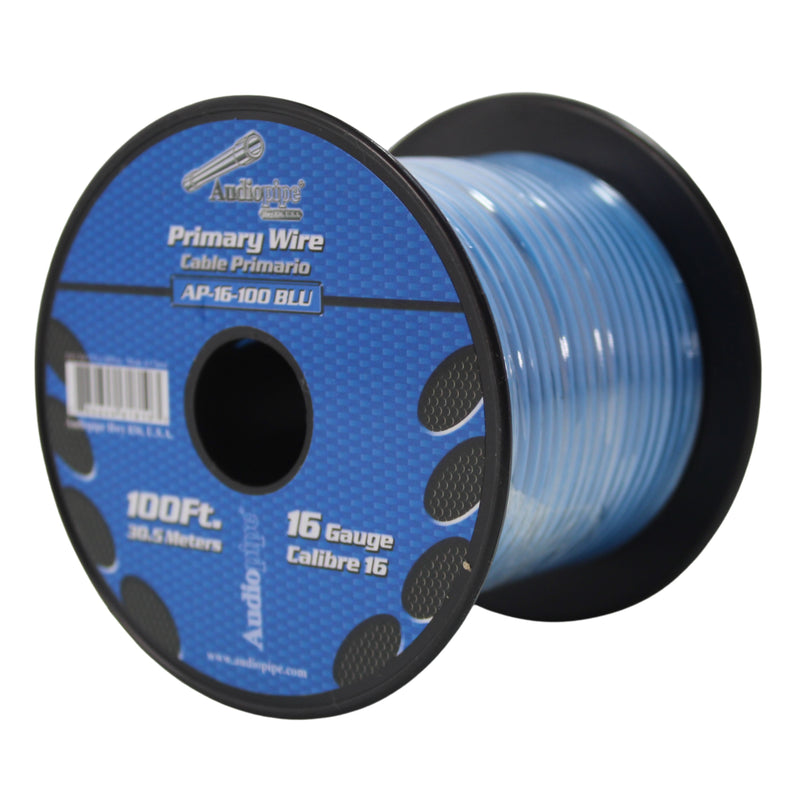 3 Rolls 16 GA 100 ft Stranded Spools of CCA Primary Power Ground Speaker Wire Cable