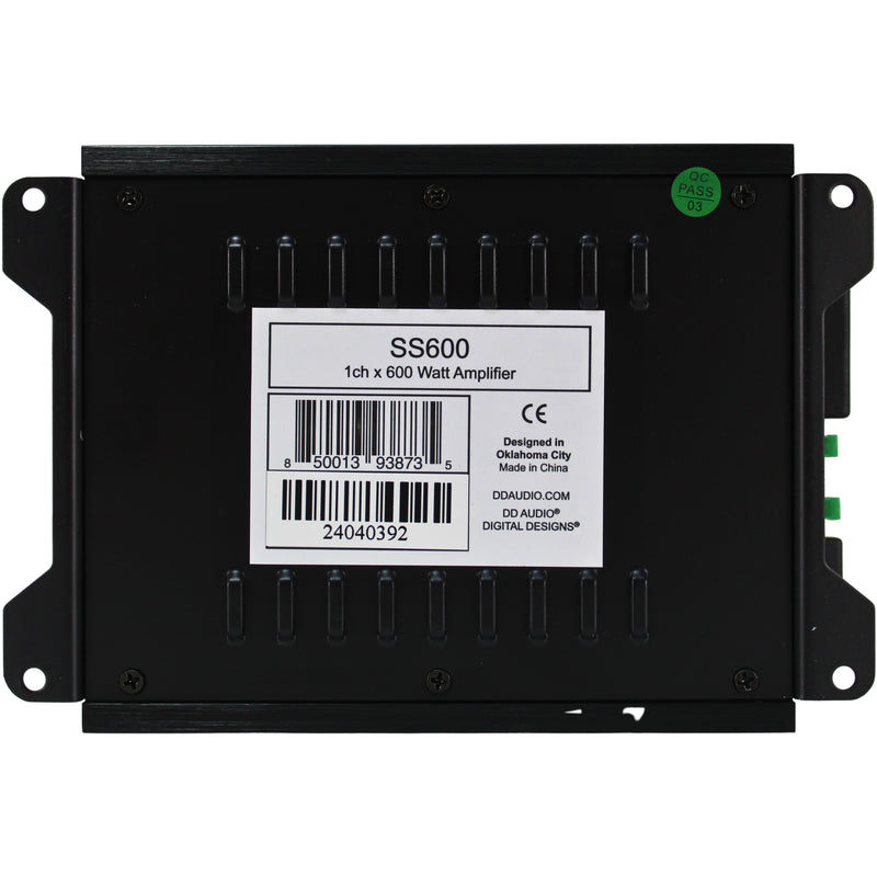 DD Audio SS600 Super Small Class D Monoblock Amplifier 600W RMS