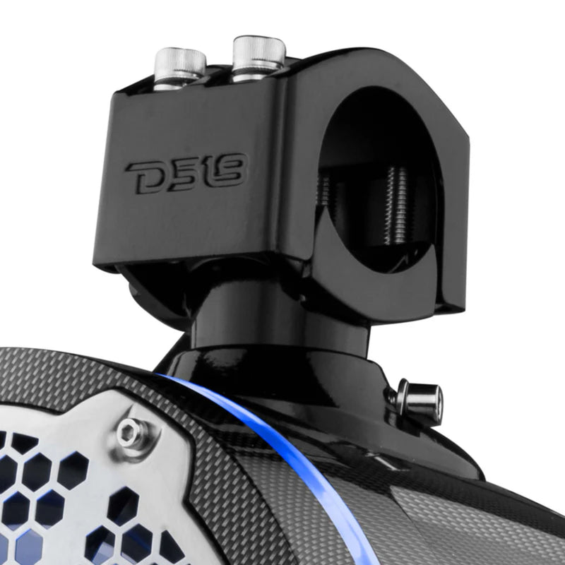 DS18 Pair of 8" 125 Watt RMS 4-Ohm Marine Tower Speakers W/ LED RGB Lights