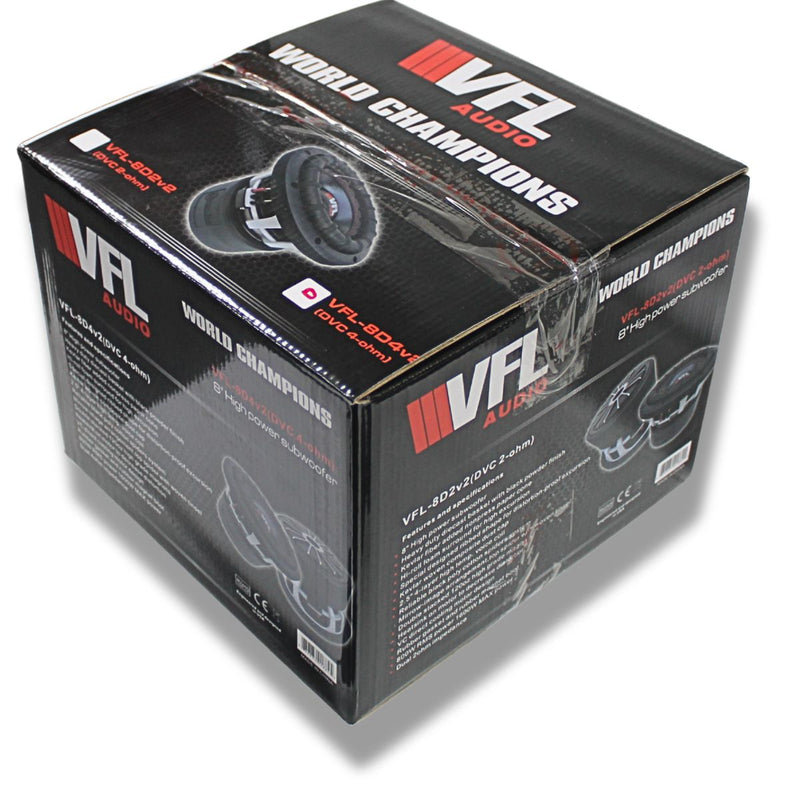 American Bass 8" VFL Series 800 Watt RMS 4 Ohm Dual Voice Coil Subwoofer