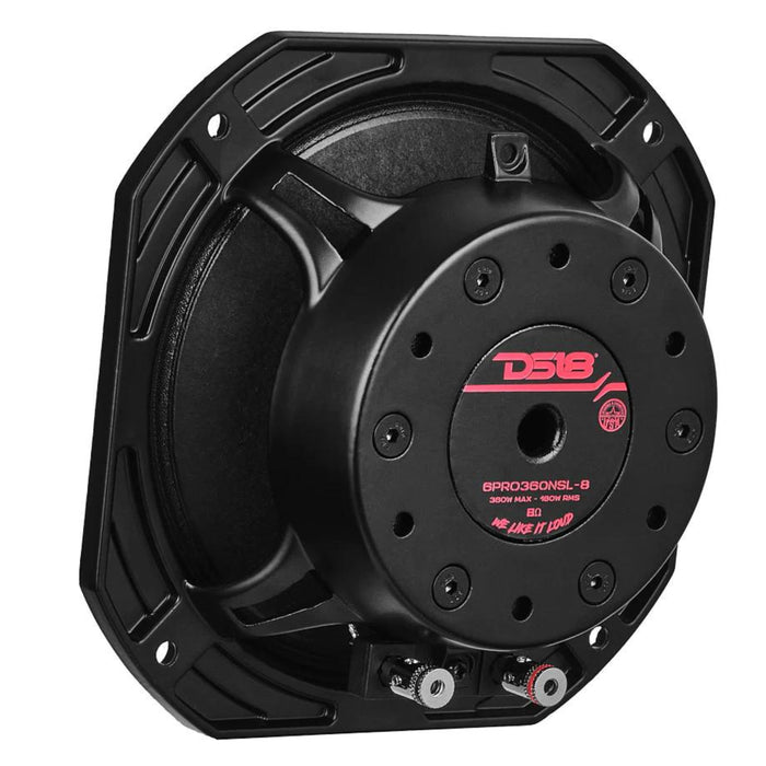 DS18 6.5" PRO Neodymium Mid-Range Shallow Loudspeaker 180 Watts RMS 8-Ohm
