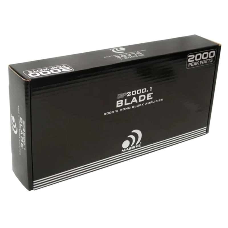 Massive Audio 1000 Watt RMS 1 Ohm Monoblock Class D Amplifier BP2000.1 V2