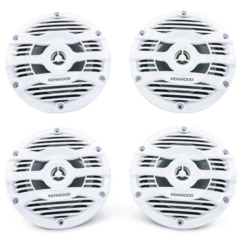 Kenwood Digital Media Receiver /w Bluetooth & (4) 6.5" Marine/Motorsports Speakers