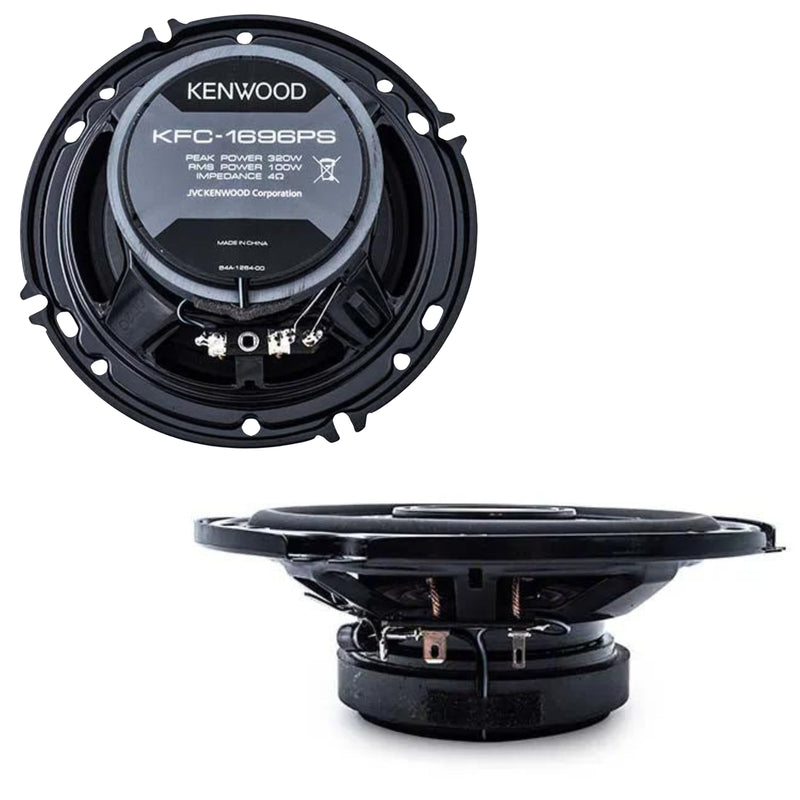 One Pair of 6.5" 4-Ohm & One Pair of 6x9" 4-ohm Speakers w/ Bluetooth Car Radio