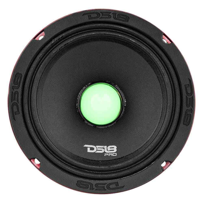 DS18 6.5" Midrange Speaker 500 Watt 4 Ohm w/ RGB LED Bullet PRO-X6.4BMRGB