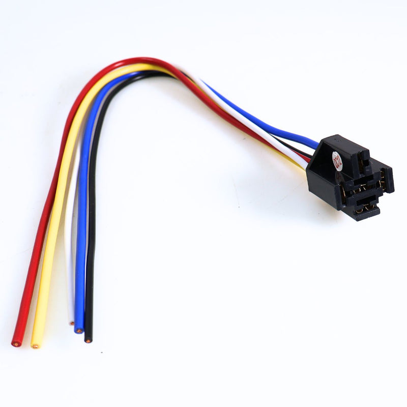 Audiopipe IS-1005SK 12V 30/40A 5-Pin SPDT Relay Harness Socket Set
