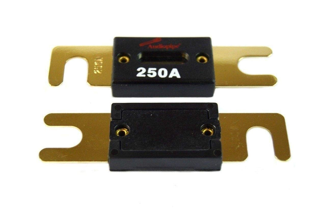 Audiopipe 250 Amp 32V Gold Plated ANL Car Audio Fuse Pair / AP-ANL-250A