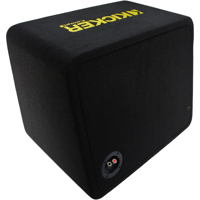 Kicker CompC Single 12" 300W RMS 2-Ohm Loaded Subwoofer Enclosure / 50VCWC122