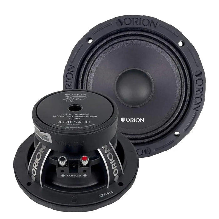 6.5" 350 Watts RMS 4-ohm Midrange Car Audio Speakers Orion XTR Series Pair