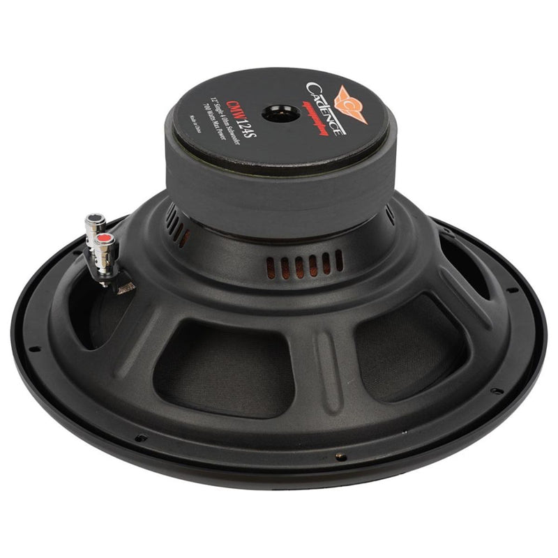 Cadence Pro Car Audio 12" 400 Watt RMS 4-Ohm Single Voice Coil Subwoofer CMW124S