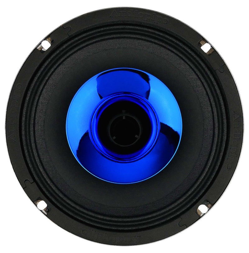 Audiopipe 6.5" 150W RMS 4 Ohm Blue Eye Candy Compression Horn Midrange Coax Speaker
