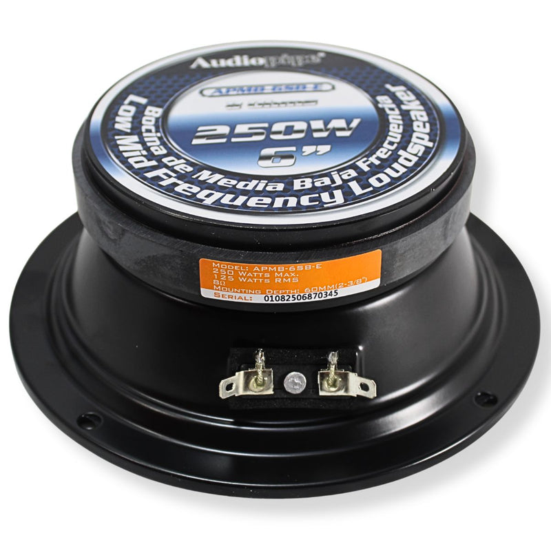 6.5" 125W RMS 8 Ohm Low Mid Frequency Loudspeaker Sealed Back APMB-6SB-E