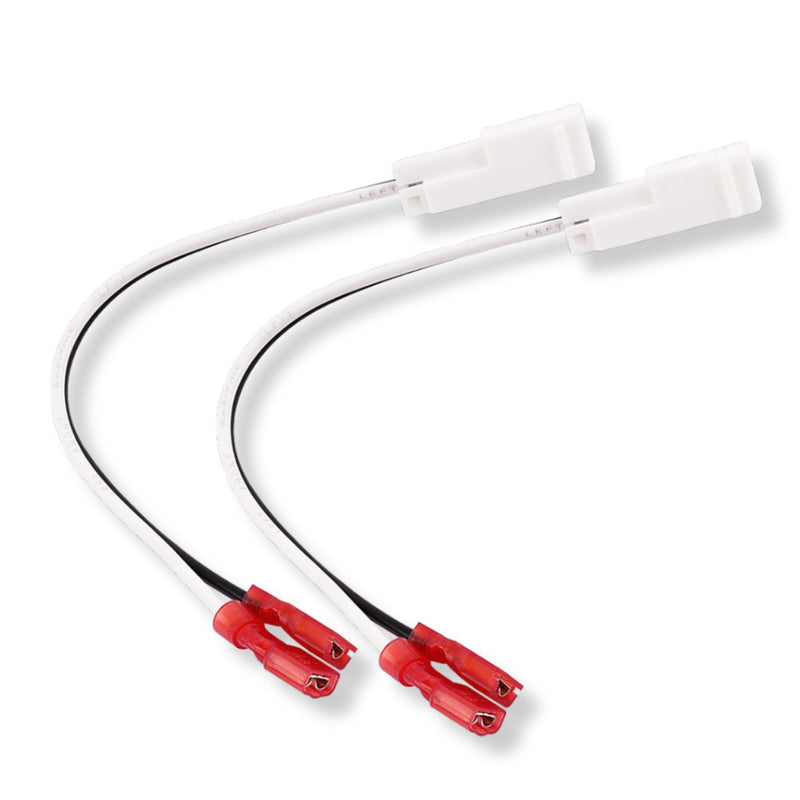 Plug and play Jeep and Dodge speaker harness adapter. No cutting needed. Perfect for installs or repairing factory speaker connections. Connector image