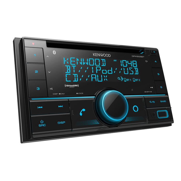 Kenwood Double DIN in-Dash CD Car Stereo. AM/FM with Bluetooth DPX505BT