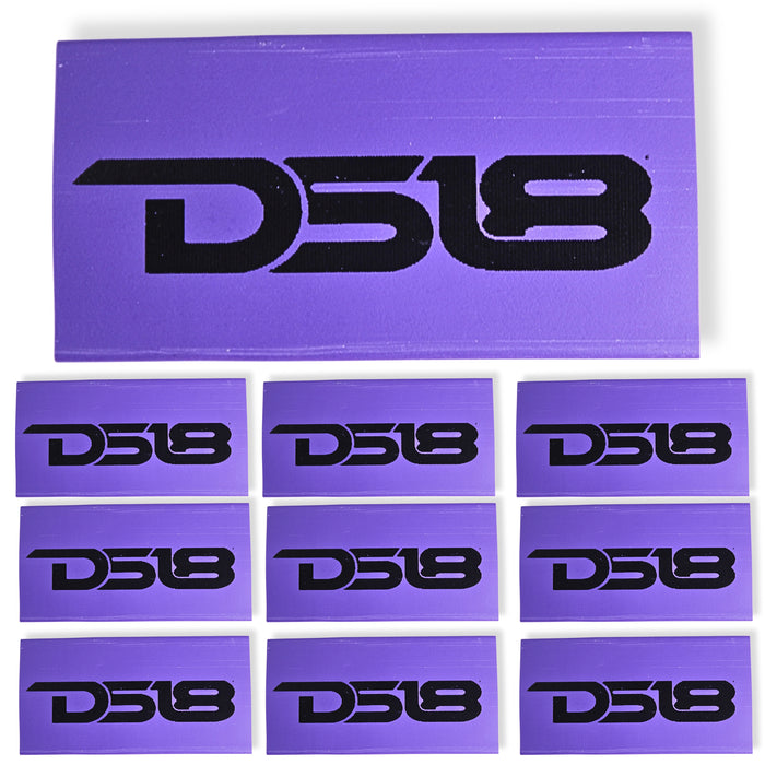 0 Gauge 3:1 Heat Shrink with DS18 Logo 10 Pack Purple