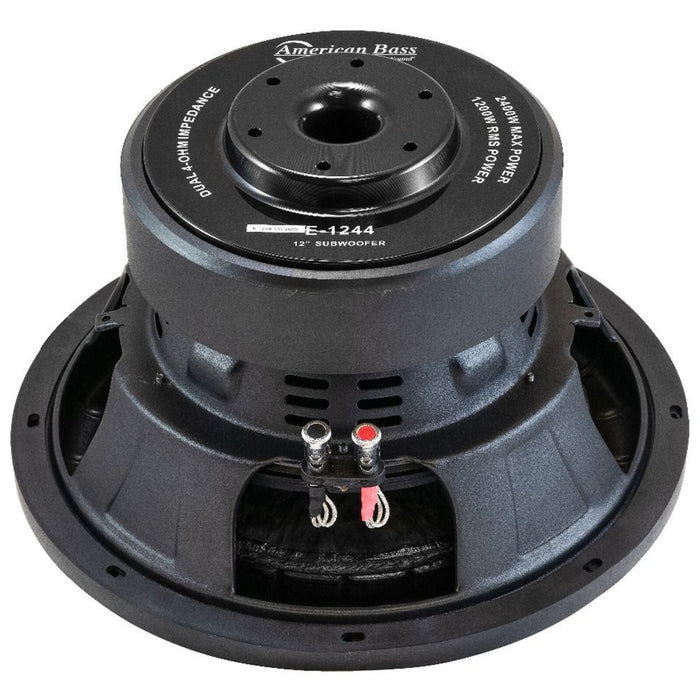 American Bass Car Audio 12 Subwoofer Dual 4 Ohm Voice Coil 2400 Watts ELITE1244