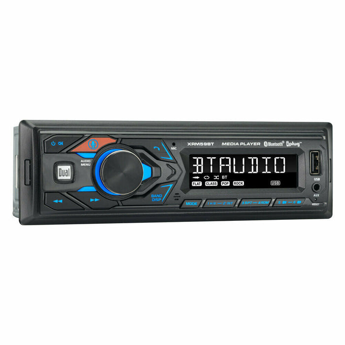 Dual XRM59BT Single Din Bluetooth AM/FM MP3 USB/AUX Digital Car Stereo