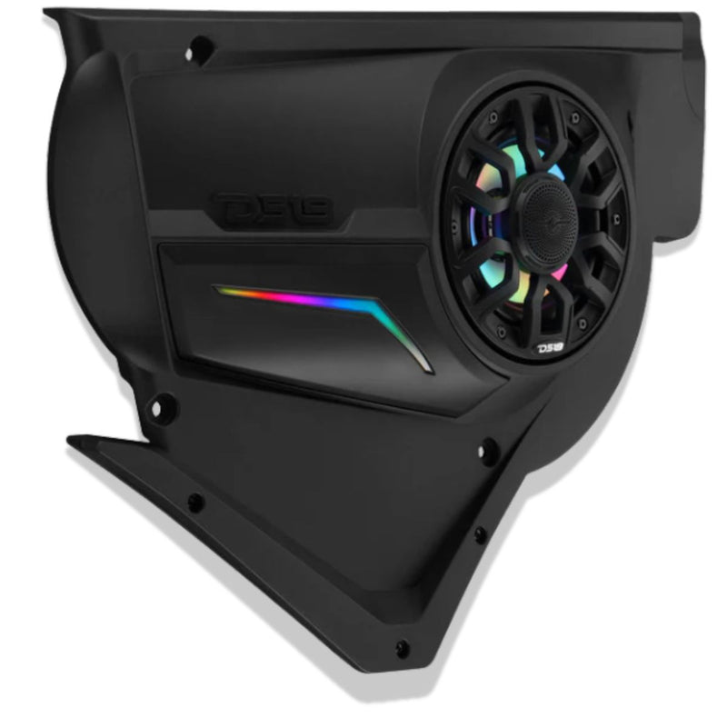 Can-Am Maverick X3 Front Door LED Speaker Panel loaded w/ 6.5" NXL-IQ6/BK Pair