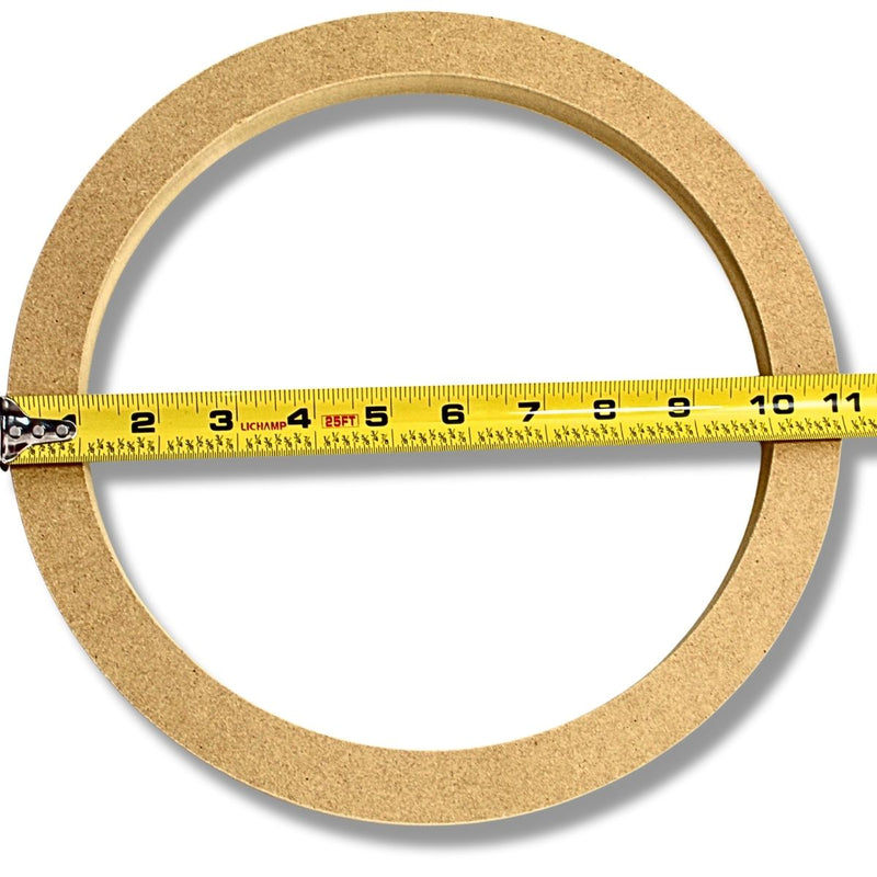 Install Bay 10" High Quality Wood MDF Speaker Spacer Ring Single 3/4" Depth SR10