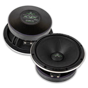 6.5" 180W RMS 4-Ohm Mid-Range Speaker Set Deaf Bonce Apocalypse Series AP-M61AC top and bottom side view