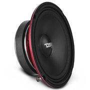 DS18 PRO SM6.4 6.5 inch water resistant midrange, 200W RMS, 4 ohm, shallow mount design for motorcycles and marine builds. Side View of Speaker