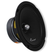 Front & Side view of 6.5" 50W Audiopipe Midrange Car Speaker with Bullet Tweeter