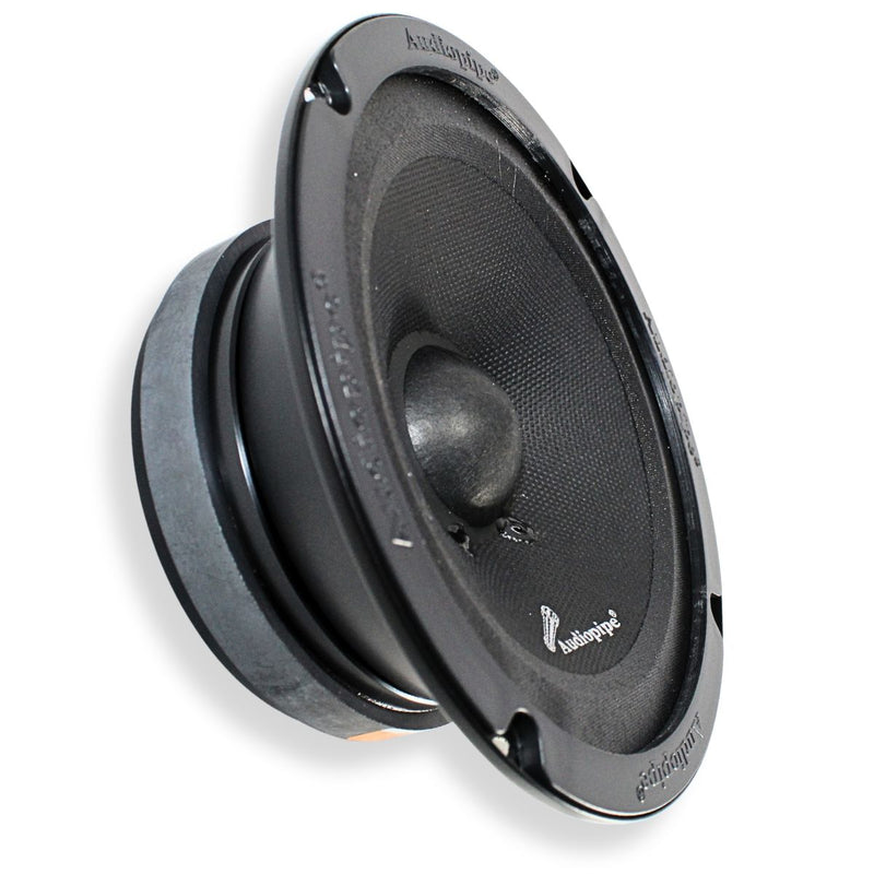 6.5” low mid frequency loudspeaker with sealed back steel basket, 125W RMS power handling, and clean midbass performance for vehicle audio systems.  Speaker Side View