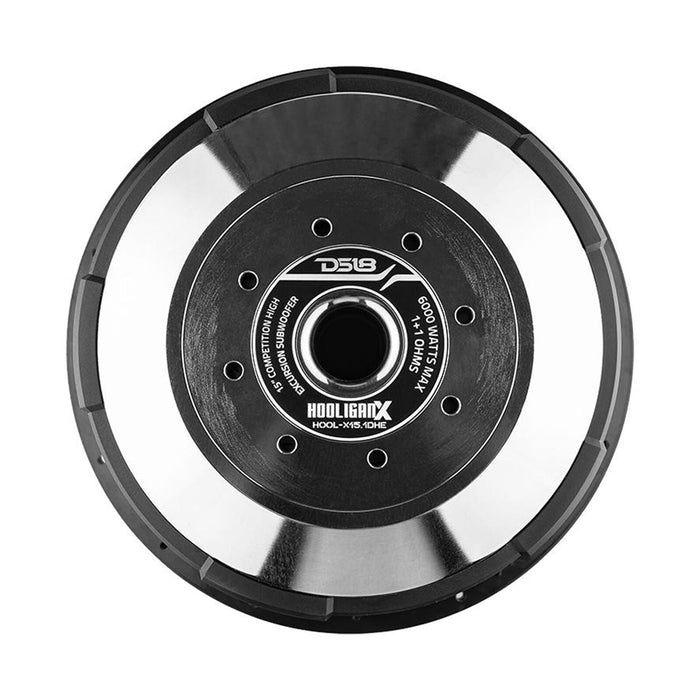 DS18 Hooligan X 15" 6000 Watt 4"DVC 1 Ohm High Excursion Competition Subwoofer