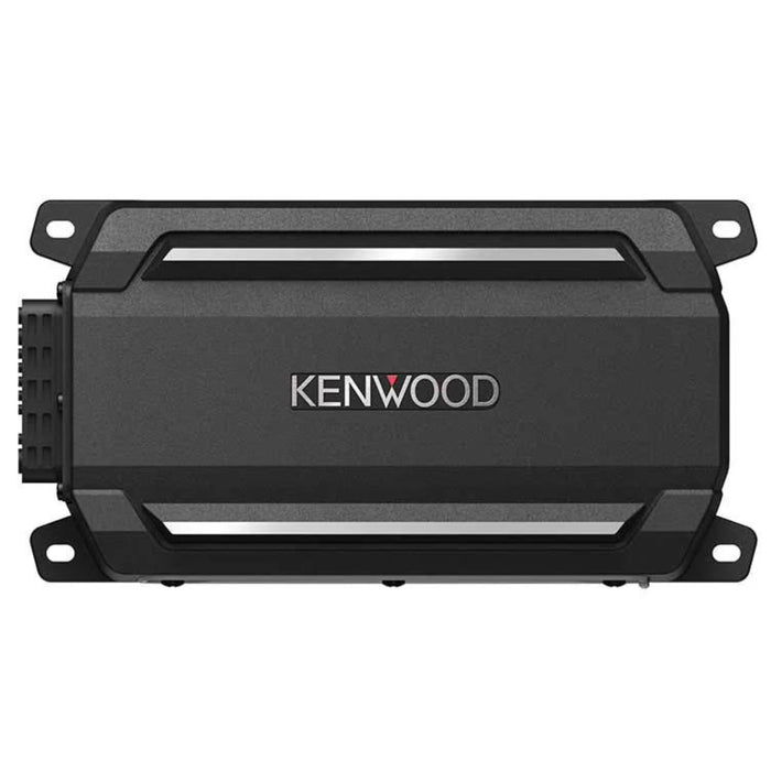 Kenwood 4 Channel 600W Bluetooth Amplifier W/ 2 Pair of 6.5' LED Marine Speakers