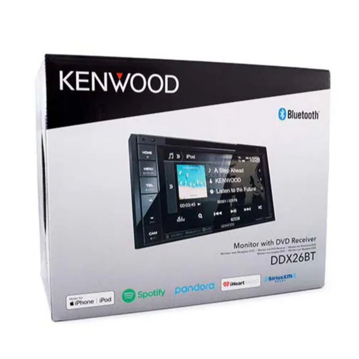 Kenwood 6.2" in-Dash Car DVD Monitor Bluetooth Receiver w/USB/AUX DDX26BT