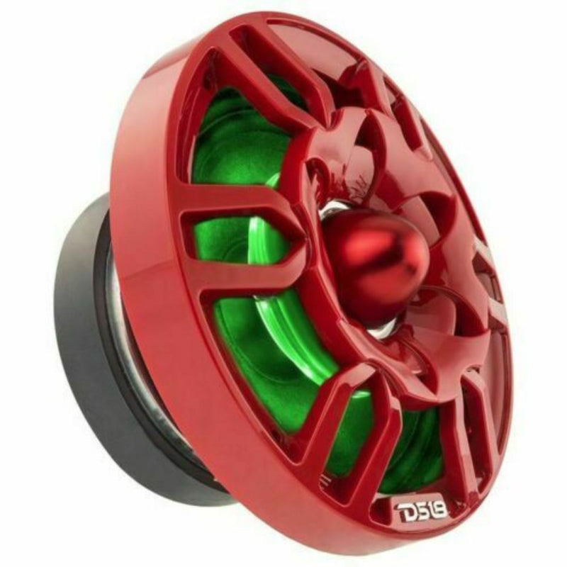 DS18 PRO-GTW8RD 8" Red RGB Speaker Grille with 1.75" Neodymium Bullet Tweeter 250W RMS 4 Ohm