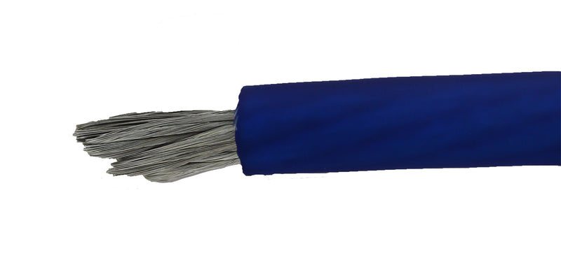 XS Power 4 AWG 100% Oxygen Free Copper XS Flex Power/Ground Wire Blue Lot