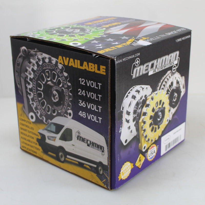 Mechman S-Series 240 Amp Universal Racing Alternator Natural Finish OPEN BOX