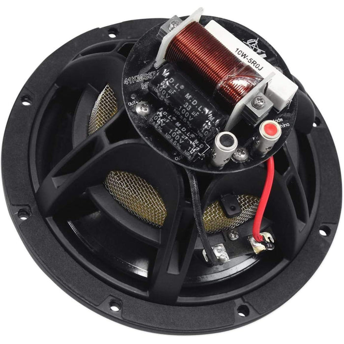 Kicker 6.75" 400W 4Ohm Marine HLCD Component Speakers & Horn Tweeters 41KMS674C